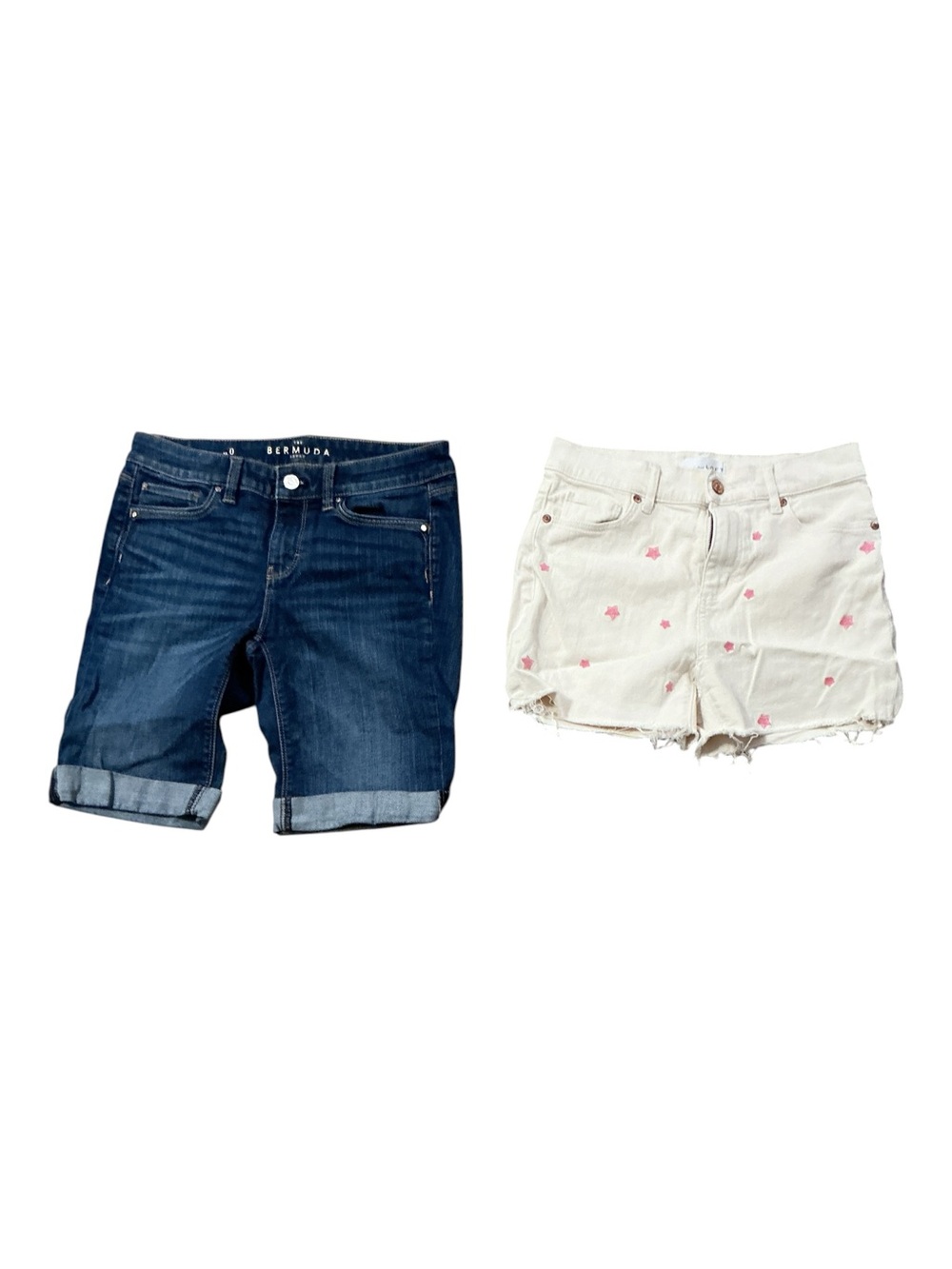 Denim Bermuda Shorts - Dark Blue